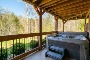 Log Cabin with Hot Tub Fire Pit Gym More